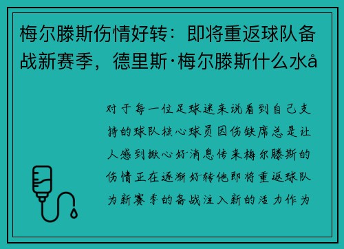 梅尔滕斯伤情好转：即将重返球队备战新赛季，德里斯·梅尔滕斯什么水平